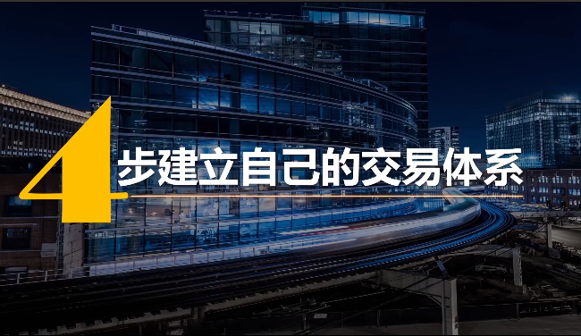 4步建立专属于你的交易体系