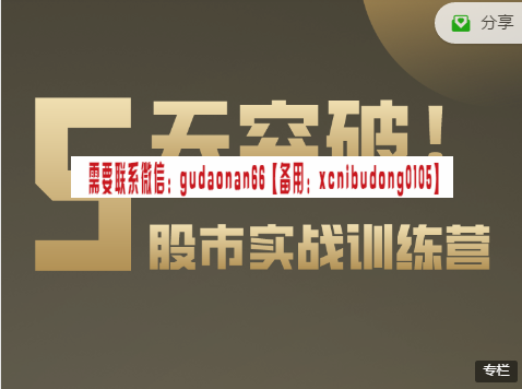 毕晓波scs2021年股市实战训练营视频课程