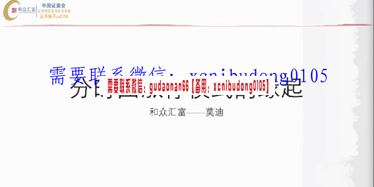 和众汇富莫成军主力分时图涨停擒龙六式