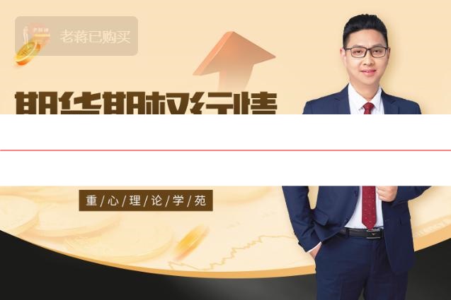 老蒋重心理论 期权的八大战法视频课程