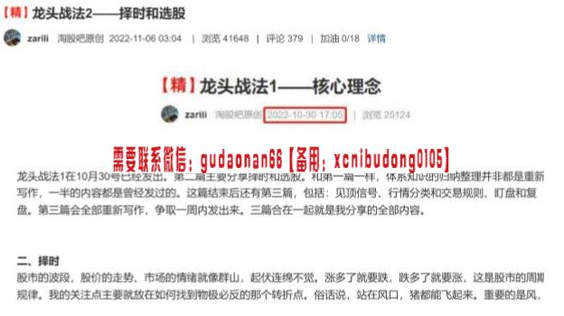 zarili：龙头战法2 择时和选股 1PDF